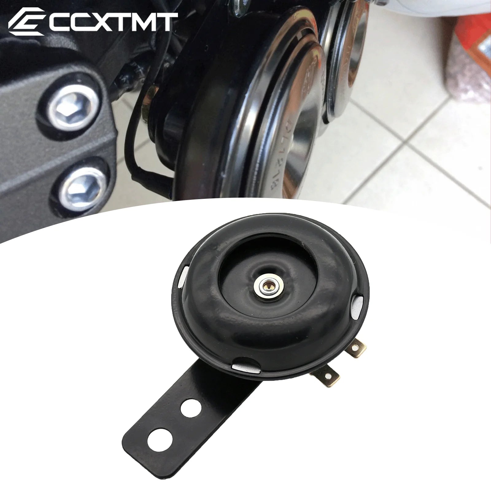 Motorcycle Bike Scooter 12V 105dB Electric Horn Waterproof Round Speaker Loud Electric Horn For Yamaha Honda KTM Kawasaki Parts