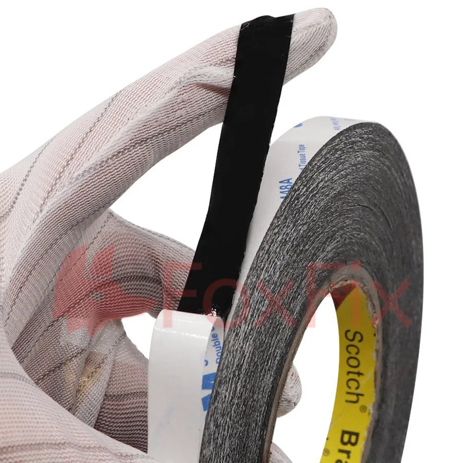 50M Repair Double Side Tape Black Sticker Double Sided Adhesive Tape Fix For Cellphone Mobile Phone Touch Screen LCD 1mm 2mm 5mm