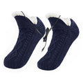 ※ Electric Heated Fleece Socks Slippers For Men Women, Winter USB Heating Pad Knitted Socks Foot Heater