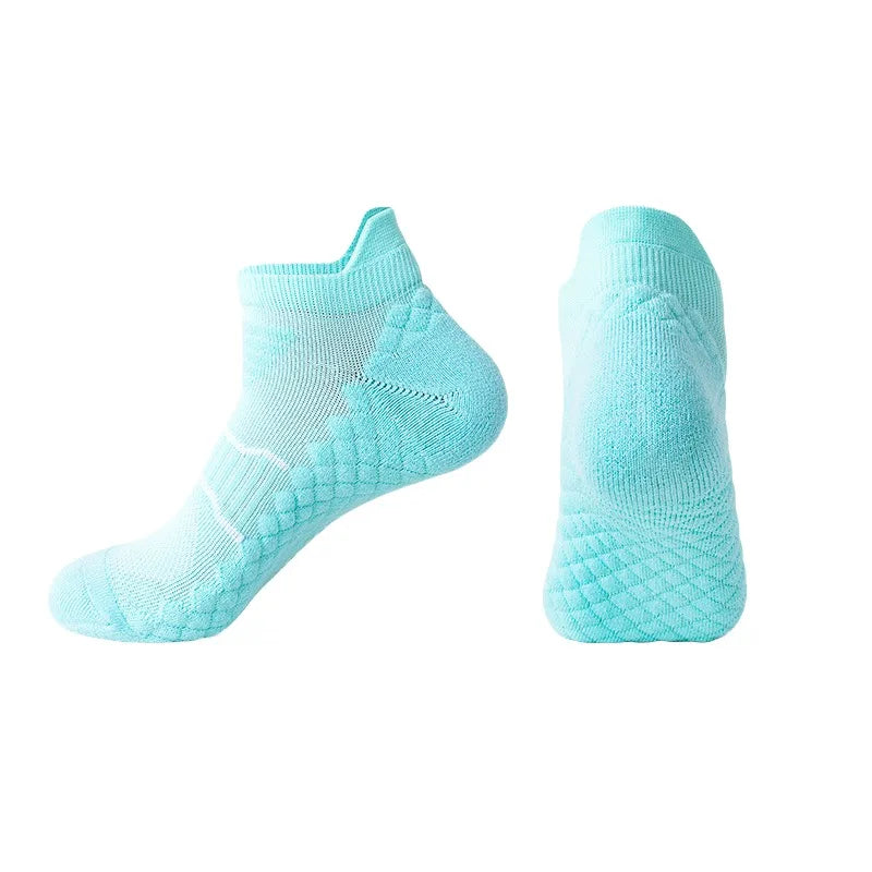 Women's sports socks, badminton socks, moisture-wicking massage socks, running socks, breathable, odor-resistant, shock-absorbin