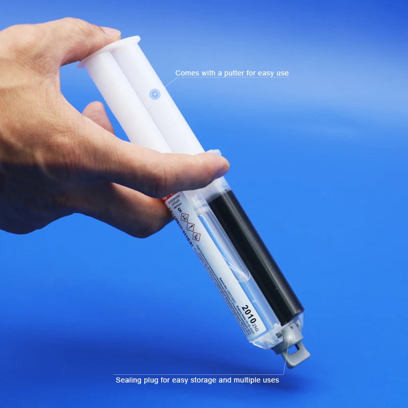 Black Epoxy Adhesive Fast Cured Bathroom Accessories Solar Panel Smart Repair 25g Liquid 2 Component 5 Minutes 2010 AB Glue Rapi