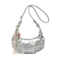 Women's Crescent Shoulder Bag Elegant PU Leather Handbag 2026 Trendy Crossbody Purse Minimalist Chic Daily Evening Bag