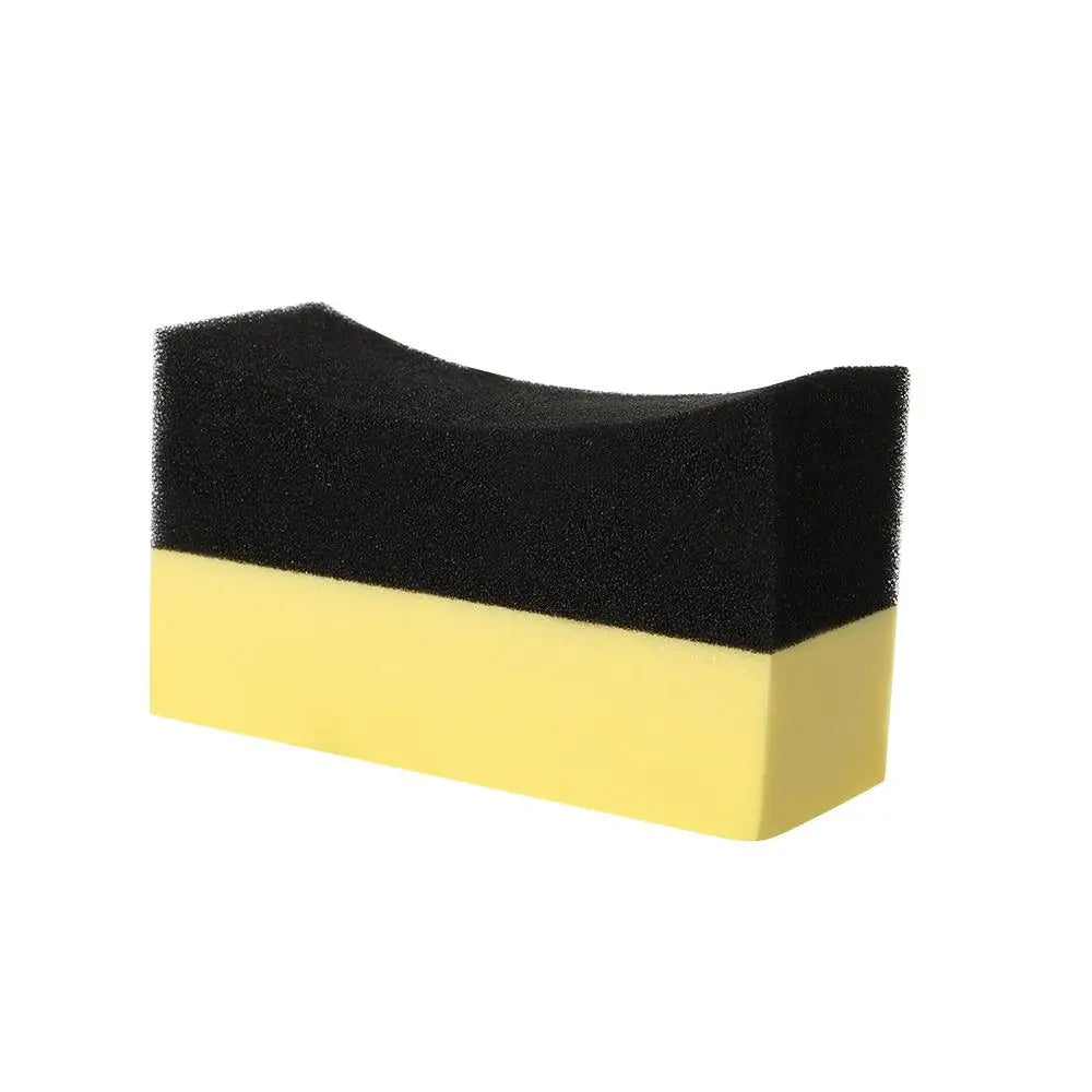 Car Cleaning Sponge Wipe Corner Edge 6Pcs Gloss Shine Tire Contour Pads Polishing Sponge Cleaning Sponge Tyre Cleaning Sponge