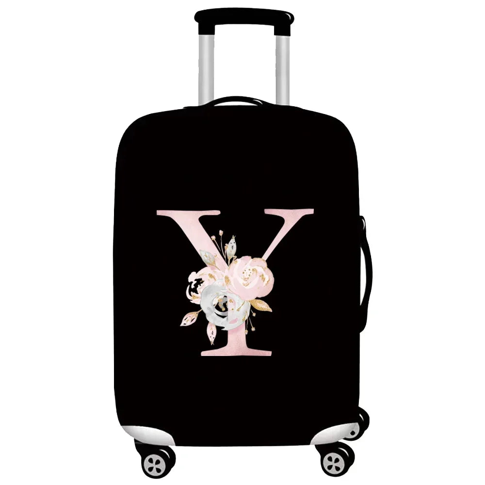 Thick Elastic Luggage Protective Cover Suit for 18-32 Inch Suitcase Covers Trolley Cover Travel Accessorie Pink Flower Series