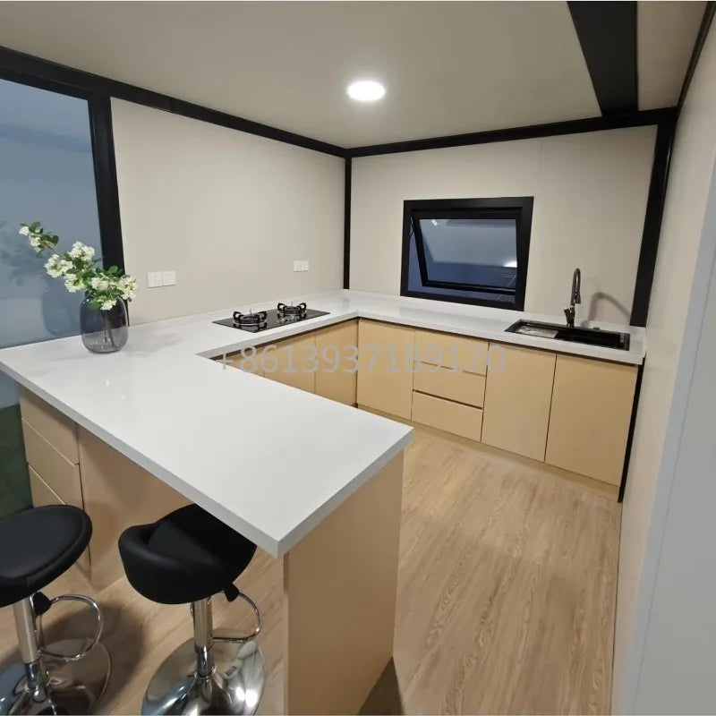 40FT 20FT Expandable Container House with 2 3 Bedrooms, 1 Full Equipped Bathroom Kitchen, Tiny Houses to Live in for Adults