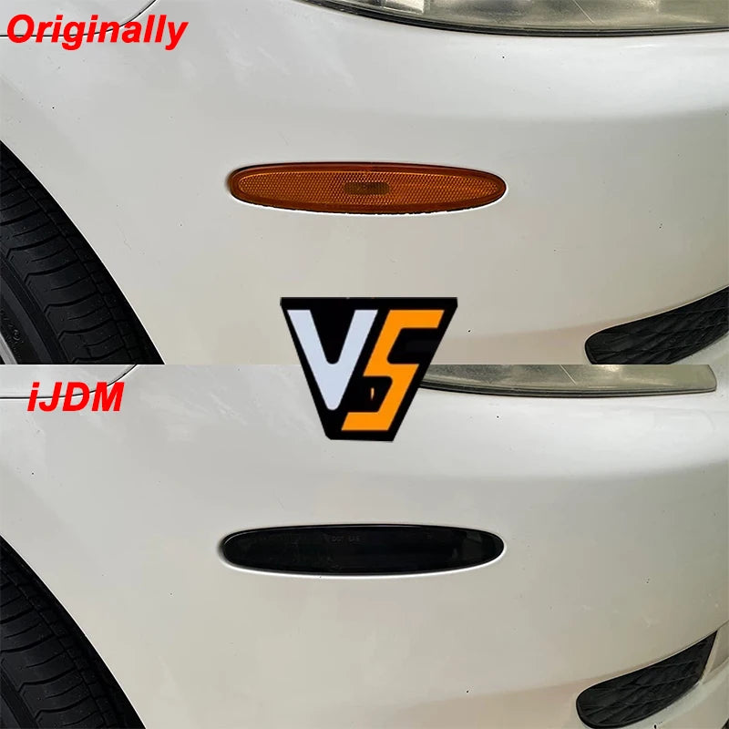 iJDM Amber/White Full LED Front Fender Side Marker Light Assembly For Mazda 6 2003-2008 Replace OEM Amber Sidemarkers