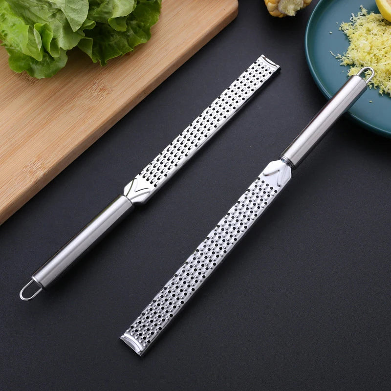 1PCS Home Stainless Steel Cheese Lemon Grater Cheese Grater Chocolate Lemon Fruit Long Grater Kitchen Gadgets
