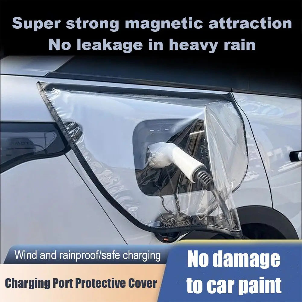 Charger Port Cover Waterproof Cover Electric Car Charging All Weather Protection Accessories Outdoor Q0I7