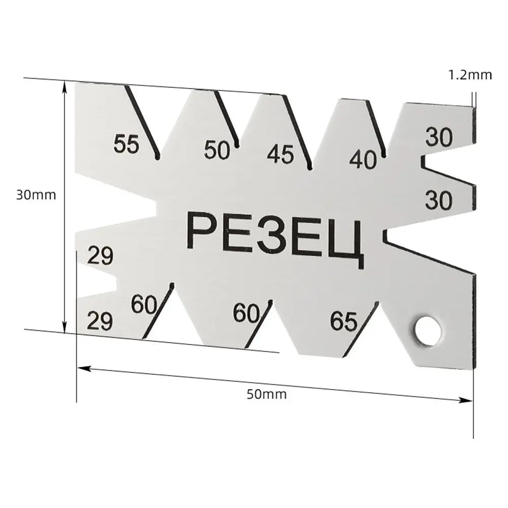 Measuring Tool Thread Nickel Plated Setting Template Wire Cutting Angle Gauge Bit Gauge