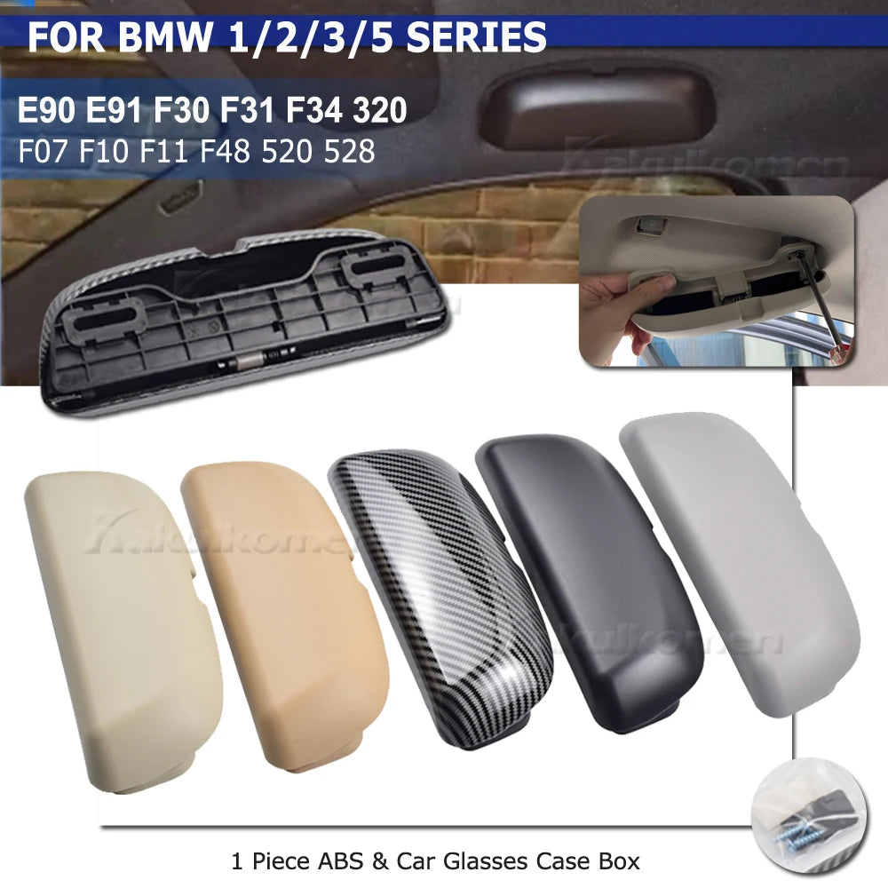 Car Glasses Box Storage Holder Sunglasses Case for BMW X1 F48 E84 X3 F25 G01 X5 F15 F20 F30 G20 F10 G30 Serie 3 5 7 Accessories