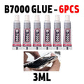 1/6pcs B7000 3ml Mobile Phone Touch Screen Super Glue B-7000 Adhesive Telephone DIY Glue Repair Point Diamond Jewelry Glass Glue