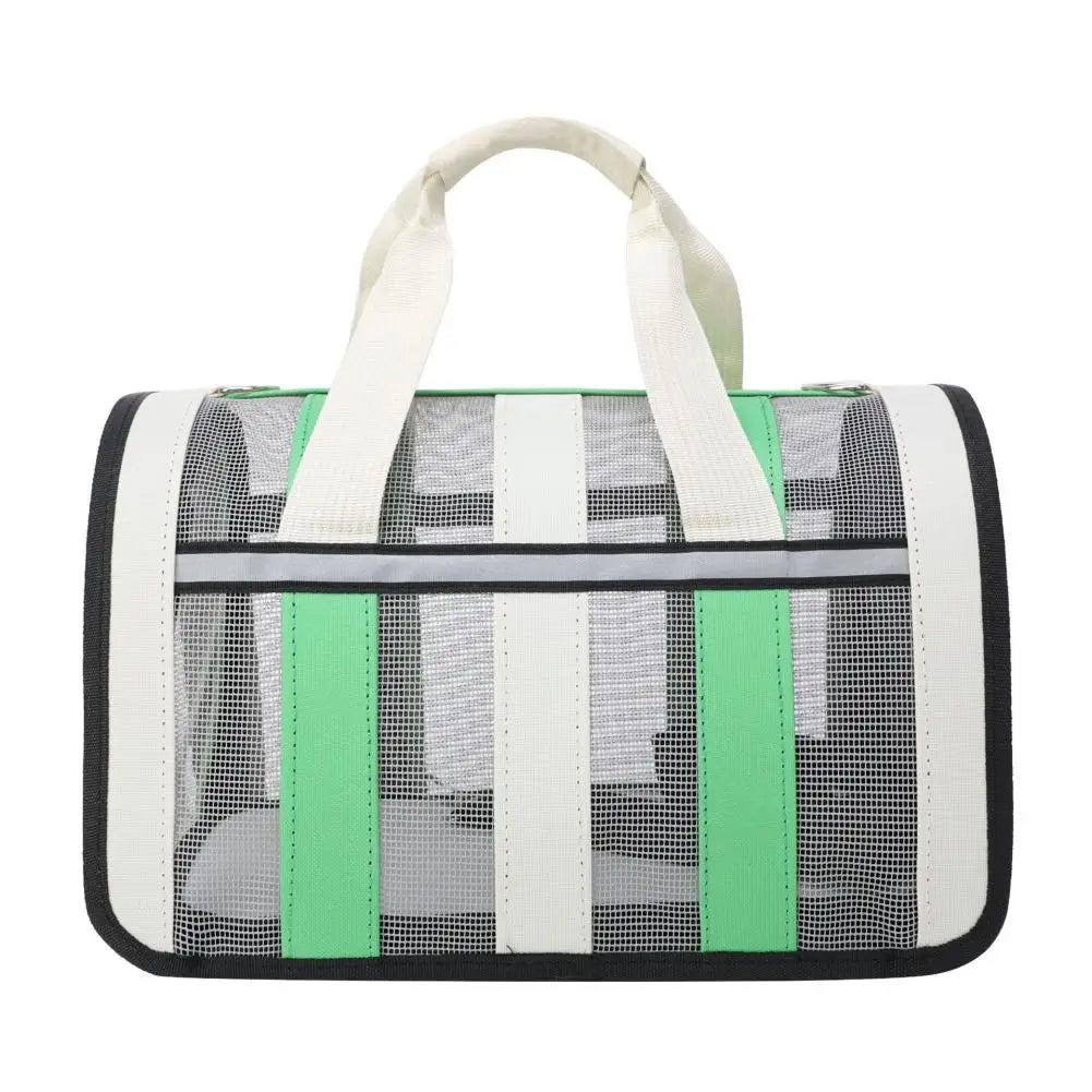 New Breathable Cat Outing Bag for Pet Dog, Summer Skew Straddle, Portable, Foldable, Small and Medium-sized Dog Cage