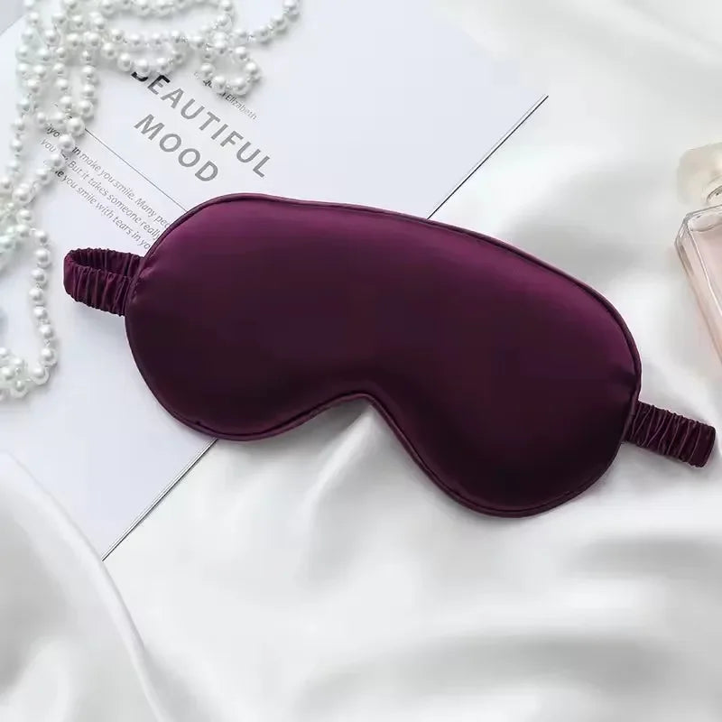 1 Pcs Eyepatch Blindfolds Eyeshade Health Sleep Shield Light Silk Double-Side EyeShade Sleeping Eye Mask Cover Sleep Mask