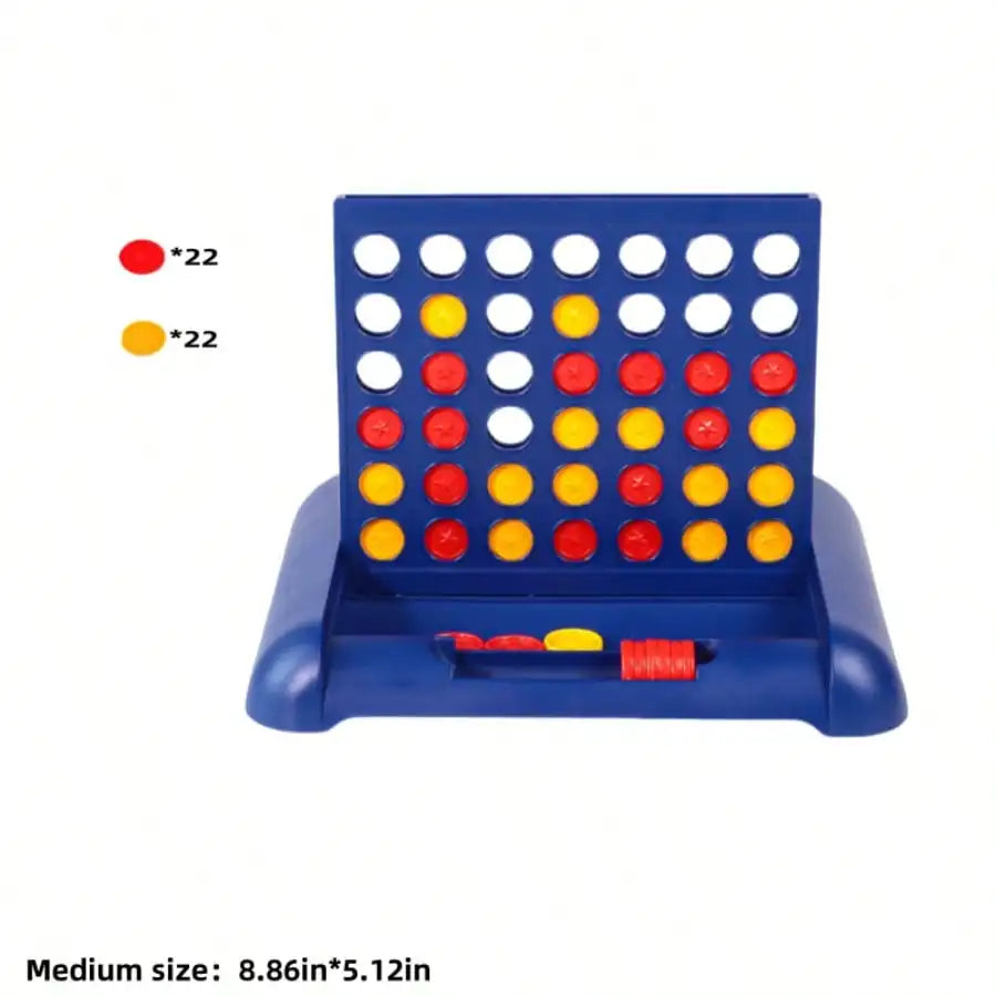 1PCS 2-in-1 Connect Four & Tic-Tac-Toe 3D Board Game, Portable Board Game Toy, Tabletop Game, Travel Mini Chess Toy, Foldable Co