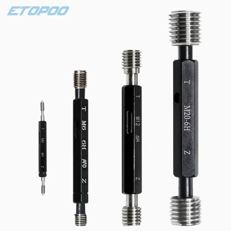 Screw Thread Plug Gauge M1 M1.2 M1.4 M1.6  M2 M2.3 M2.5 M2.6 M3 M3.5 M4 M5 M6 M7 M8