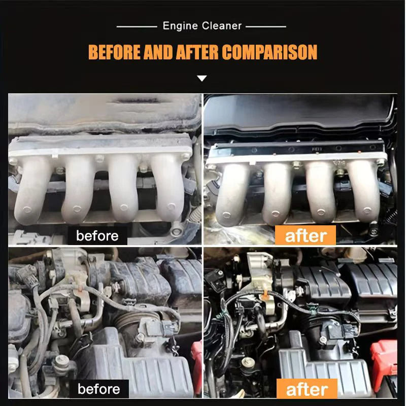 Engine Bay Cleaner Spray for Car Engine Maintenance, Oil Stain Cleaning and Surface Care Detailer
