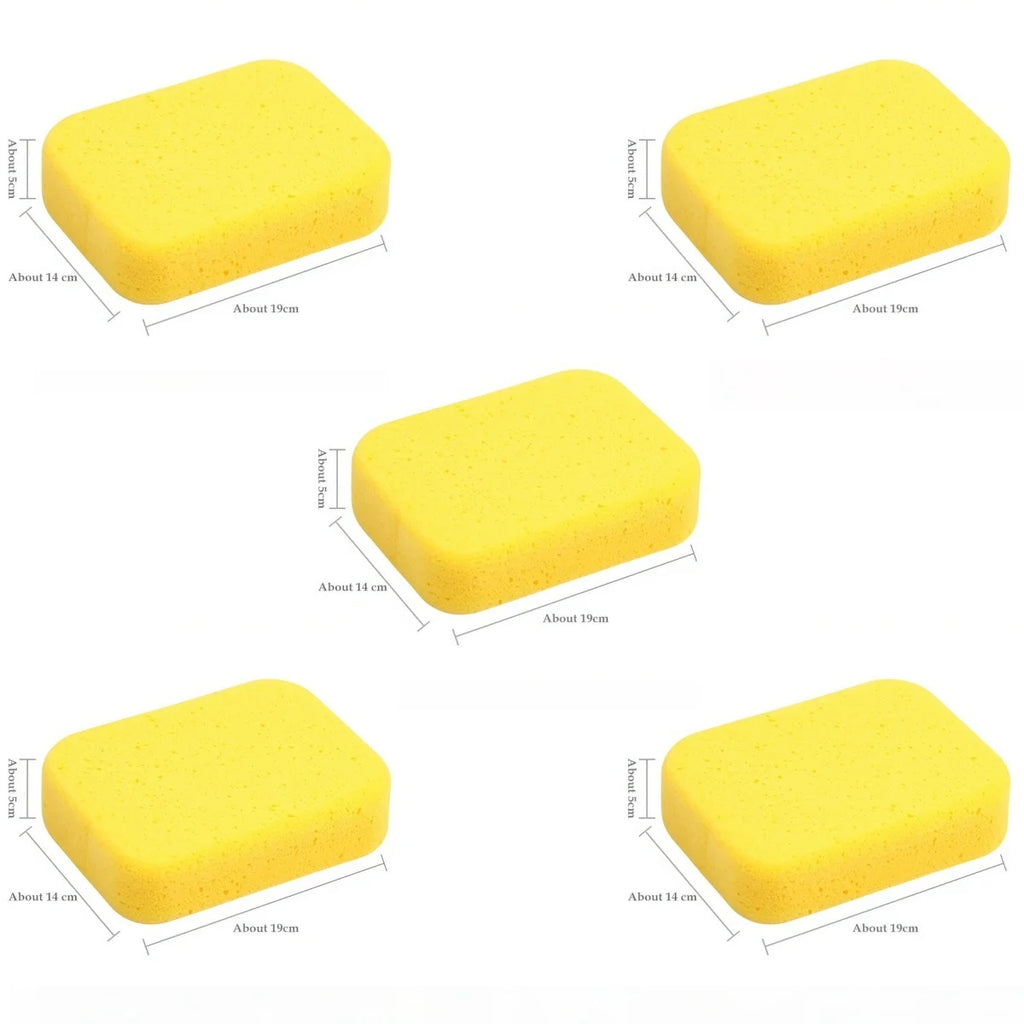 Large honeycomb structure car washing sponge high density foam suit for scratch free auto body cleaning task