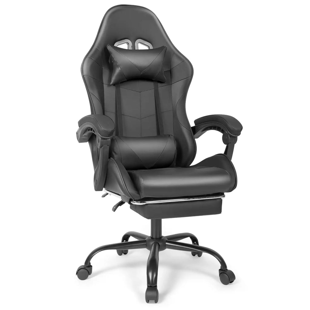 Gaming Chair, Ergonomic Computer Chair with Footrest and Lumbar Support, Height Adjustable Office Chair with 360°, Customized