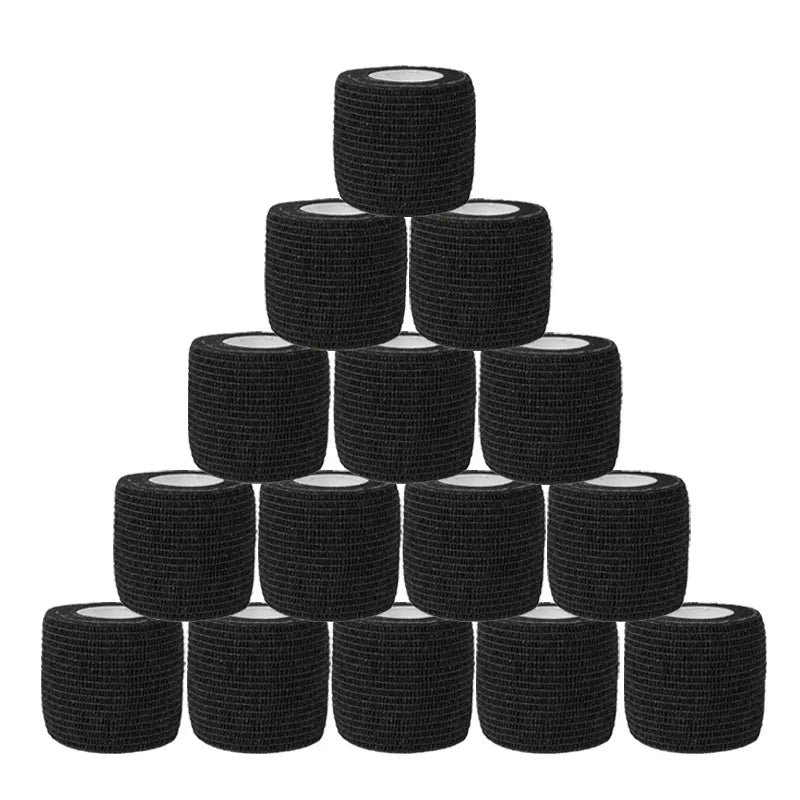 15pcs 2.5/5/7.5cm Colorful Sports Self Adhesive Elastic Breathable Sports Wrap Tape For Knee Pads Finger Ankle Aid Kit Pet Tool