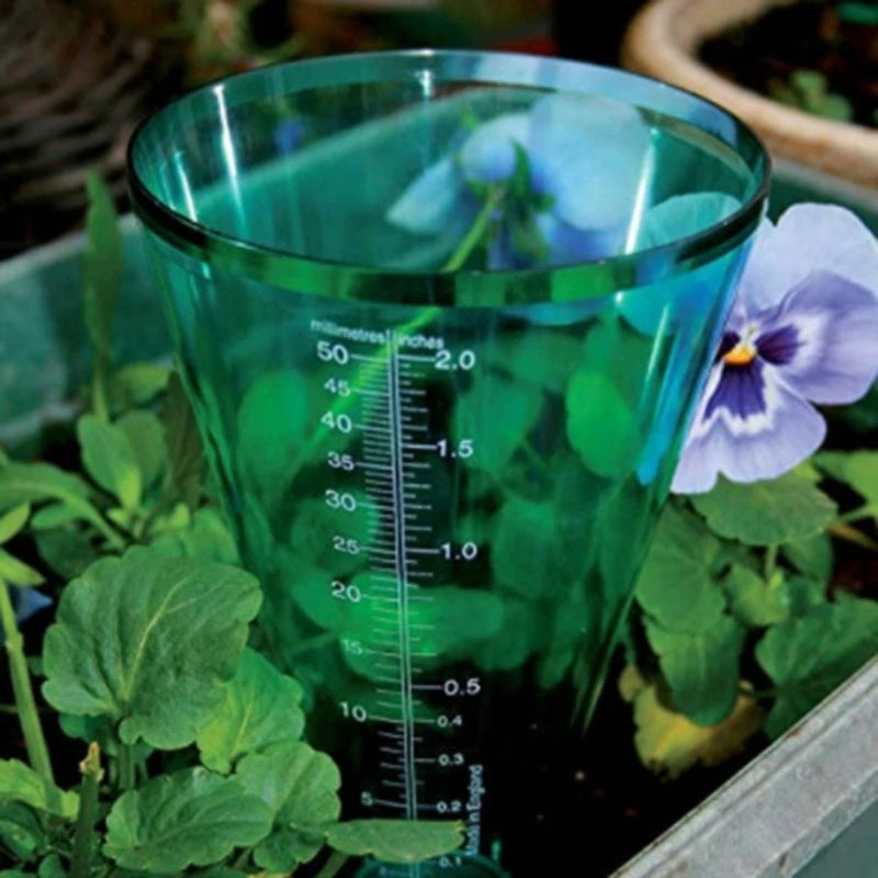Garden Cone Rain Gauge Transparent Inserted Rain Gauge Equipment for Landscaping Indoor Outdoor Garden Yard Decoration