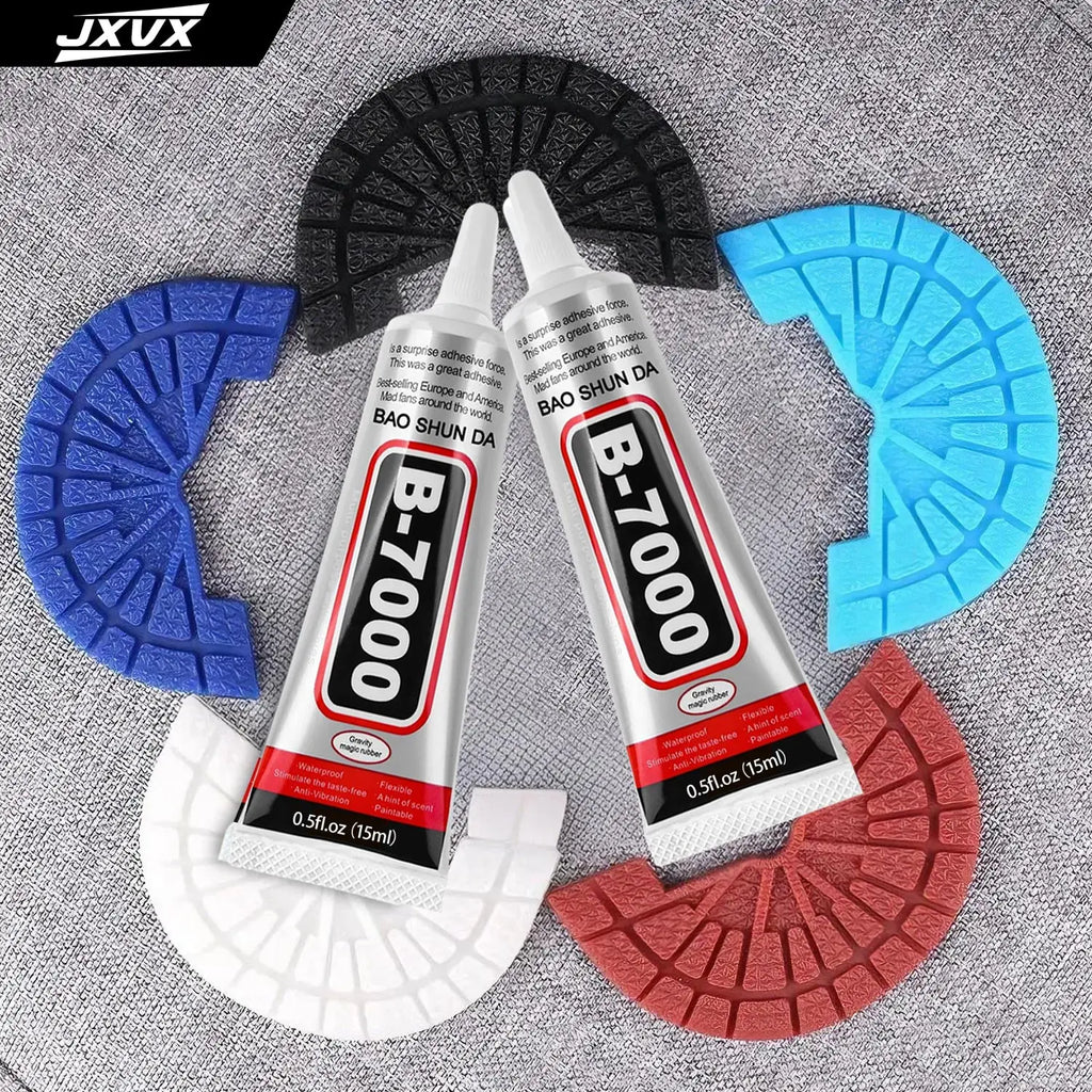 B7000 Shoe Glue, Professional Grade B-7000 Repair Adhesive for All Footwear Instant Bond,Clear Drying,Flexible, & Durable for Shoe Edge Anti-vibration Universal Glue 15/50/110ML.