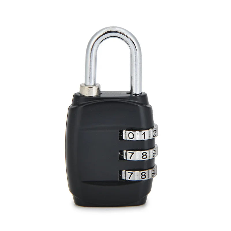 Mini Zinc Alloy 3-Digit Combination Padlock in Multi Colors, Security Password Lock for Luggage Suitcase Backpack Drawer Cabinet