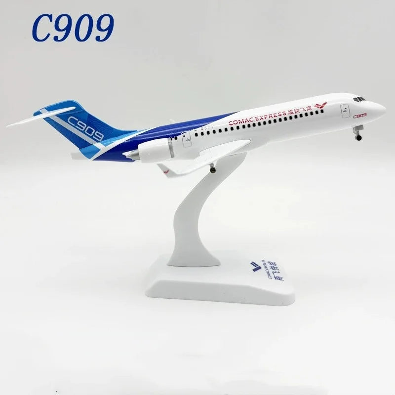 24cm Plane Model C909 Series China Commercial Model Airplanes Alloy Metal Aircraft Adults Fun & Landing Gears Arj21 Comac Plane