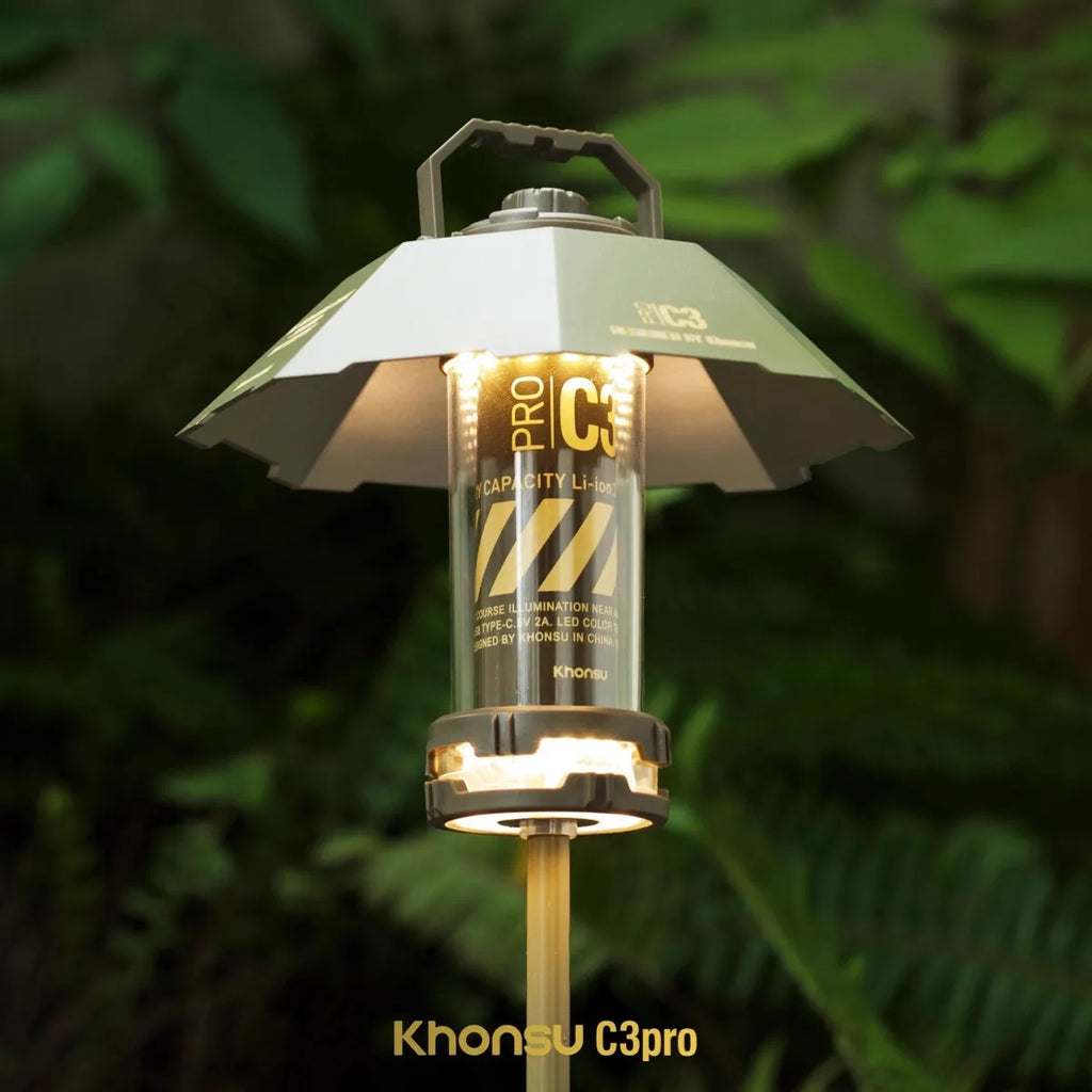 5000mAh Tactical Camping Lamp Portable Rechargeable Tent Lamp Outdoor LED Flashlight For Outdoor Camping Hiking Fishing