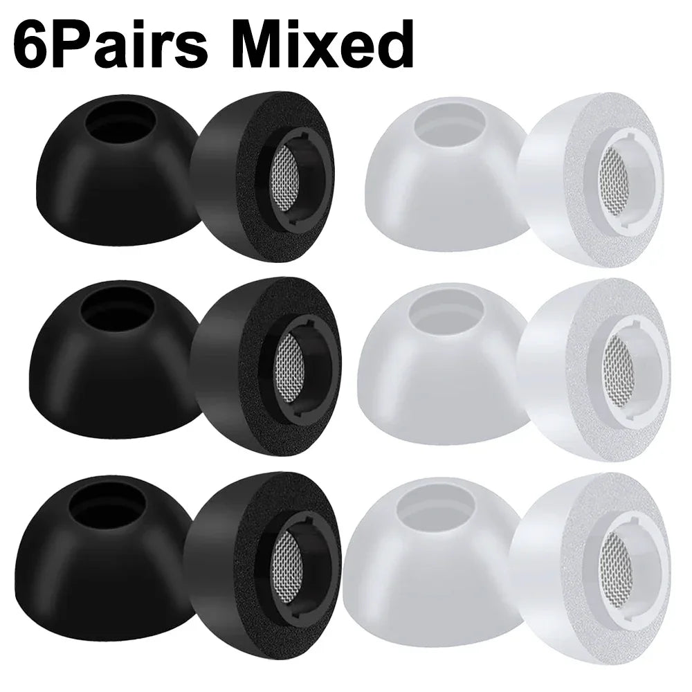 Memory Foam Eartips for Samsung Galaxy Buds 4 3 Pro Eartip Earplugs Anti-Slip Earbuds Ear Tips For Buds4 Buds3 Pro Earphone Case