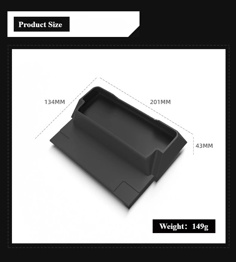 Silicone Glasses Holder For Tesla Model Y/YL Juniper 2025 Model 3 Highland Central Control Armrest Box Sunglasses Storage Tray