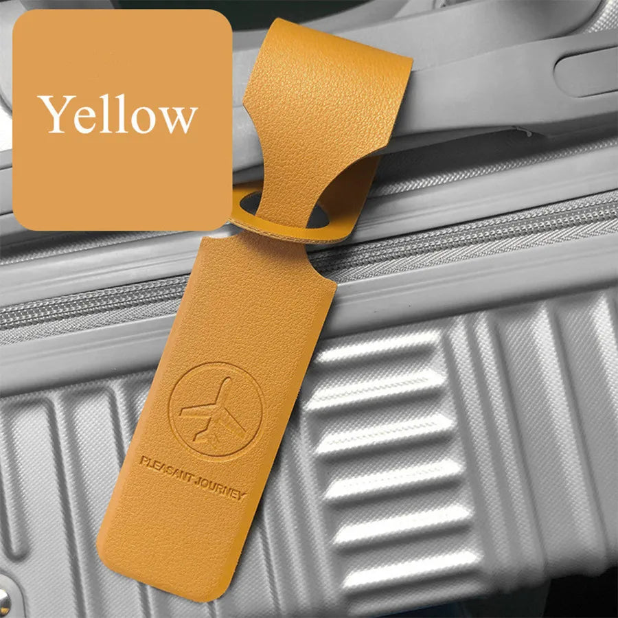 1 Piece Multi Colors Long Strip PU Luggage Tag Travel Accessories for Women or Men