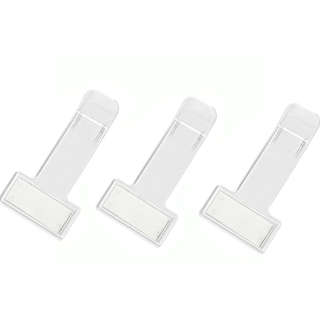 Car Window Fastener Stickers Plastic Ticket Holder Transparent Temporary Parking Business Card Holder Car Interior Accessories