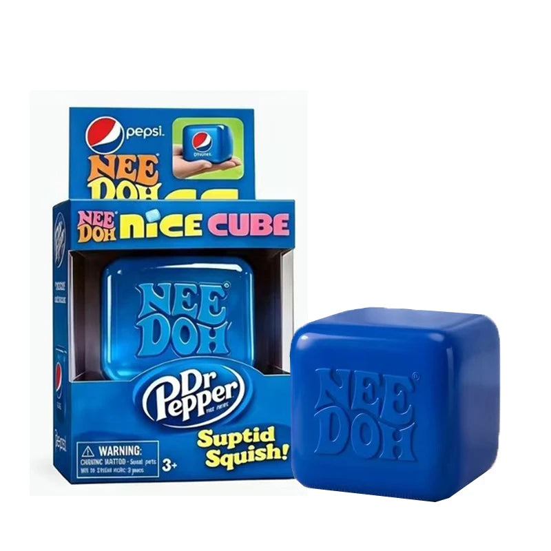 Needoh Nice Cube Sensory Stress Reliever Fidget Tool for Anxiety & Focus Desk Sensory Cube for Adults & Kids