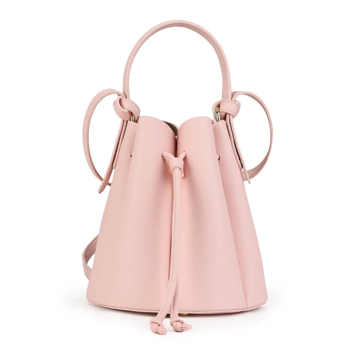 Trendy Petal Bucket Bag for Women, Vintage Drawstring Crossbody Shoulder Bag, Simple Versatile High-End Handbag