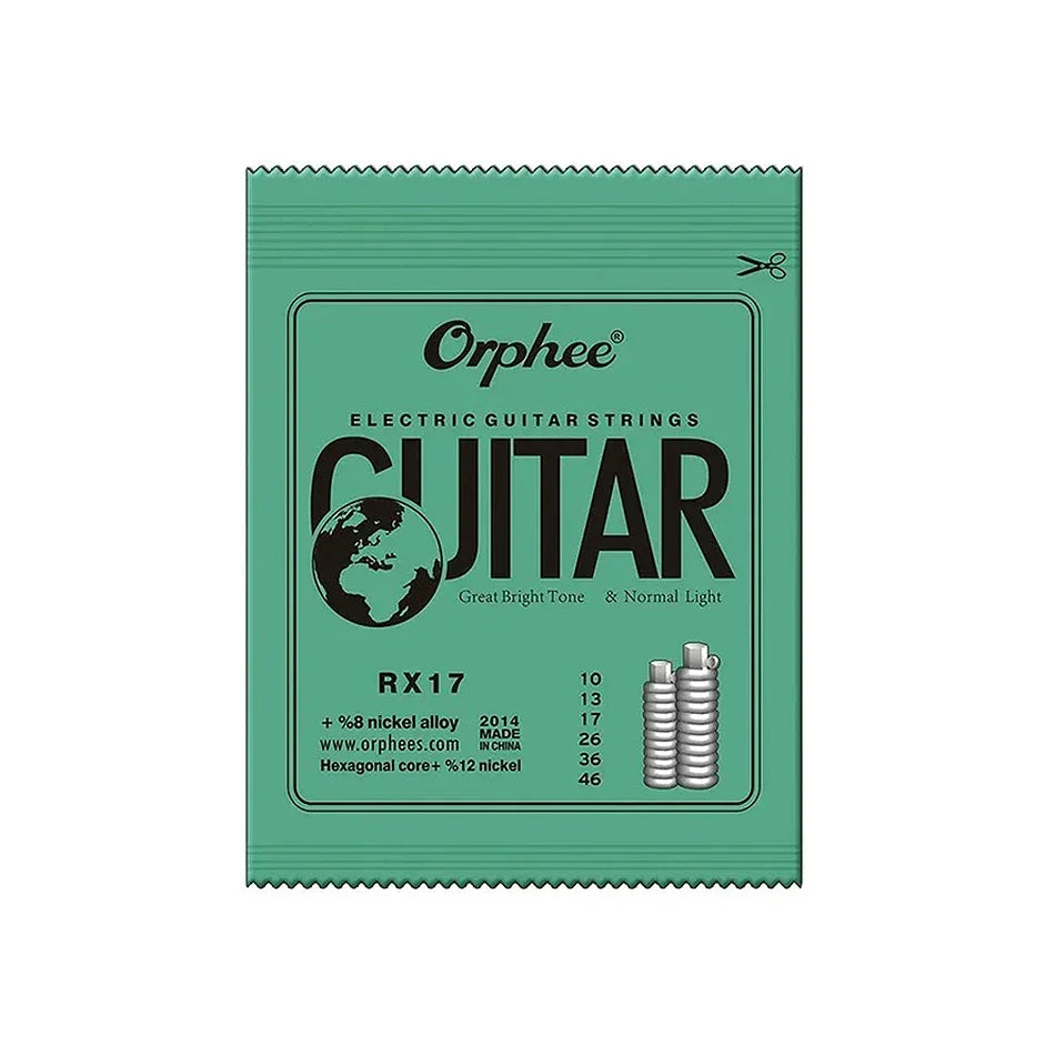 Orphee Nickel Plated Alloy Steel Electric Guitar Strings Set Hexagonal Core 09-42/10-46/11-50