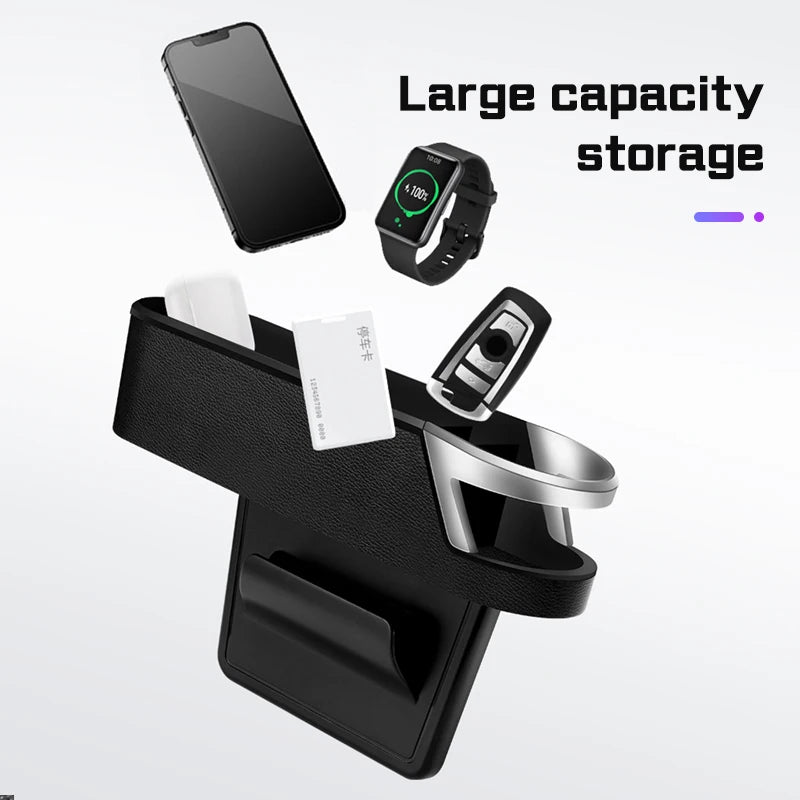 Compatible with Porsche Cayenne, Panamera, Macan, 718, Taycan, 911, 981, 970, and Cayman Car Seat Gap Storage Boxes.