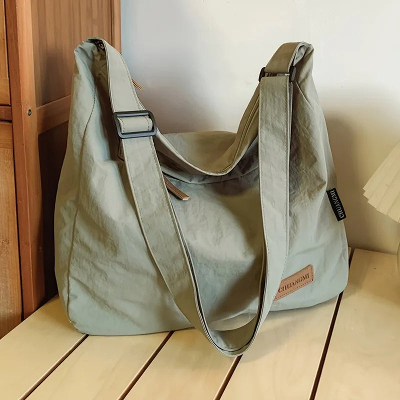 1pcs Crossbody Bag Nylon Durable Multi-Pocket Lightweight Daily Travel Shoulder Bag