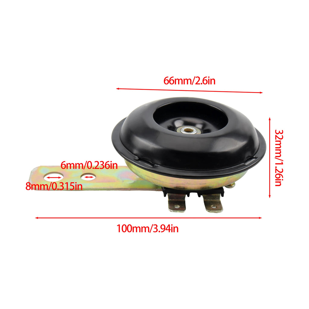 12V 48-60V Scooter E-bike Moto Parts Electric Horn Motorcycle Electric Horn 105db Motorbike Waterproof Super Horn Speaker
