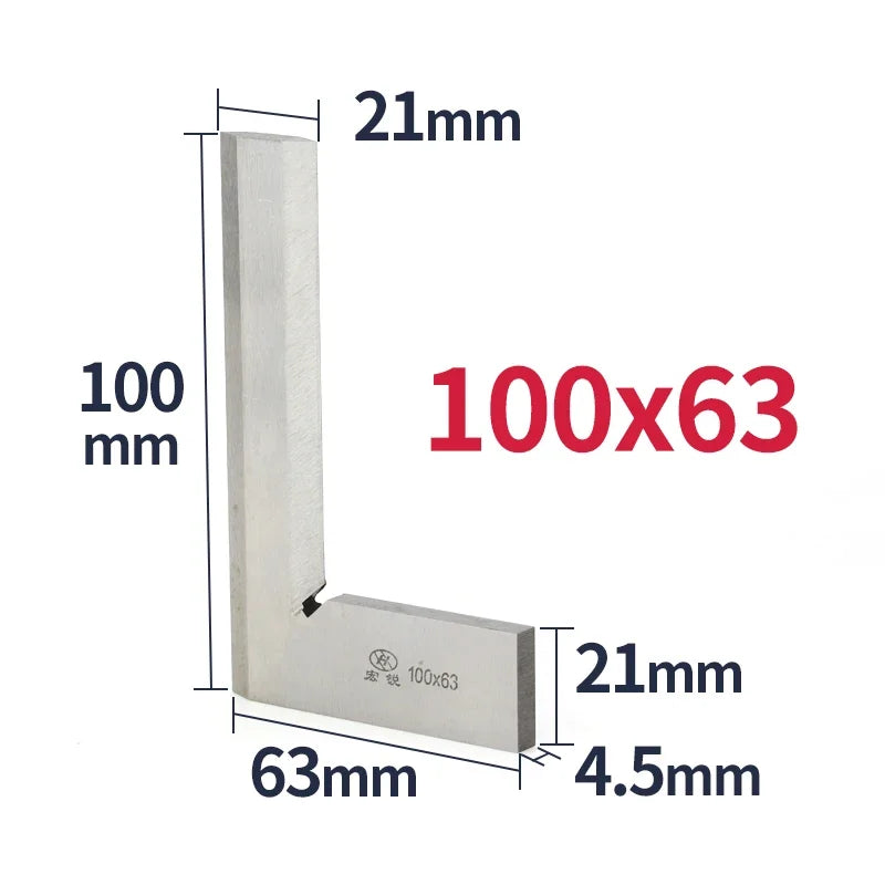 90 Degree Knife Edge Square Ruler Measuring Multi Angle Bladed Try Square Angle Ruler L-shaped Ruler Set Squads Gauge Tool