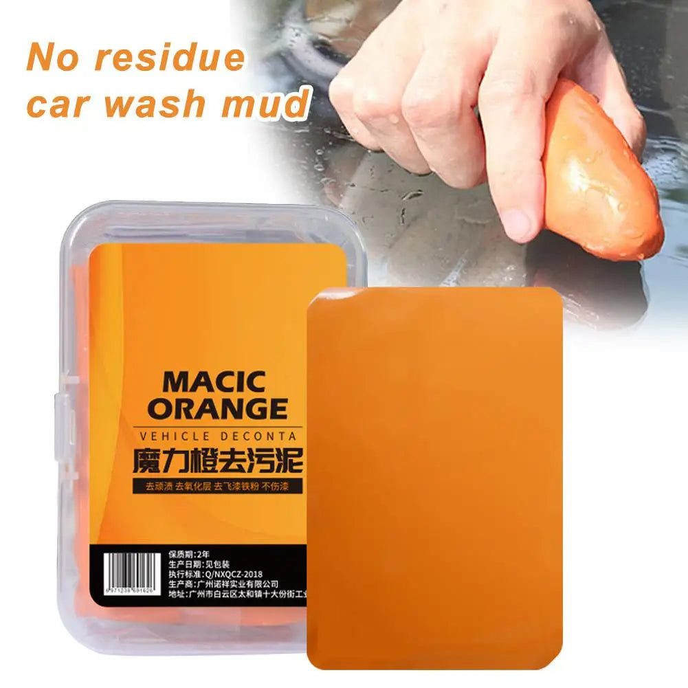 Residue Free Car Wash Clay Mud Magic Decontamination Bar Ideal Pre Wax Polish Treatment To Clean Stubborn Grime On Car Paint