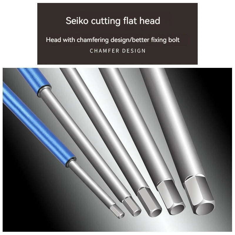 T-Type Hex Torque Wrench Mechanical Workshop Hand Tools Elongated Rotating Hexagonal Sliding Rod Screwdrivers 2-10mm