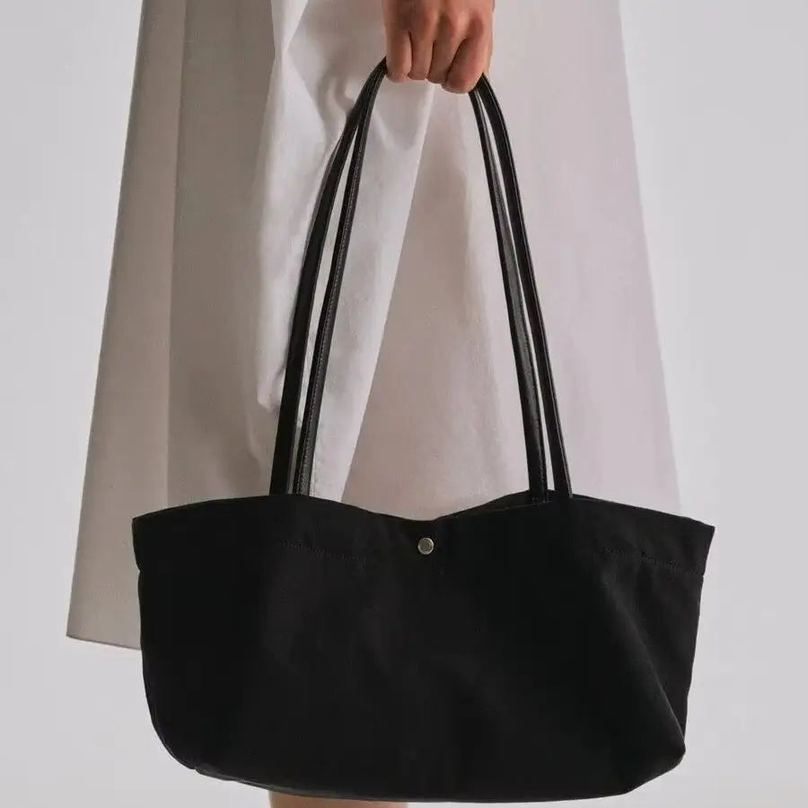 2026 New Style Fashion Shoulder Strap Canvas Tote Bag Simple Large Capacity Joker Handcarried Handbag Bag
