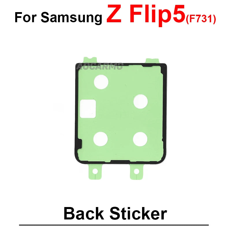 For Samsung Galaxy Z Flip 5 F731 Flip5 Rear + LCD Sticker Back Cover Adhesive Tape Glue