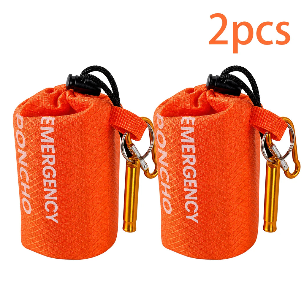 Emergency Raincoat Poncho Waterproof Rainwear Blanket Survival Camping Equipment Cold Insulation Rainwear Camping Equipment