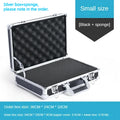 Portable Suitcase Aluminum Toolbox With Lock Electric Tool Box With Sponge Sturdy Hard Case Flight Case Household Storage Box