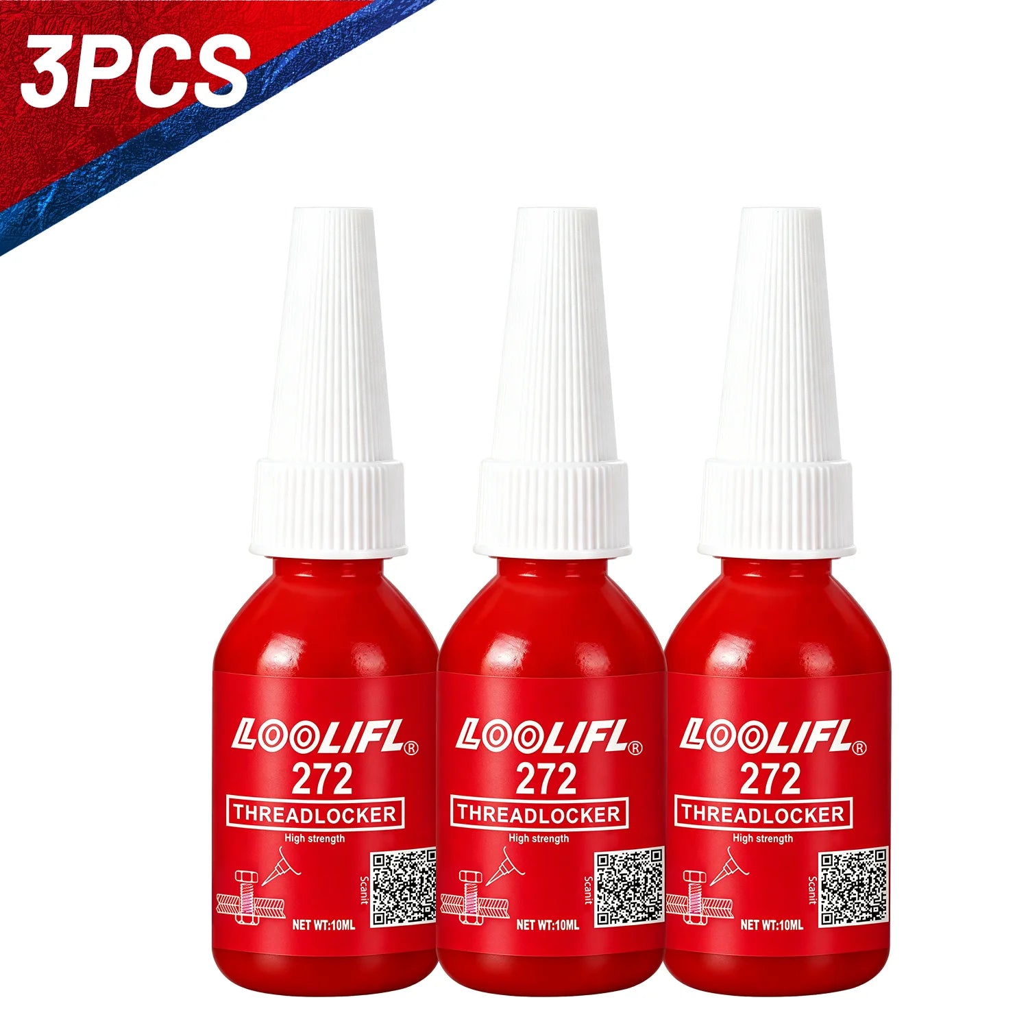 243 50ml Threadlocker Screw Glue Quickly Cured Thread Locking Agent Anaerobic Adhesive Corrosion-Resistant Anti-Loosening Glue