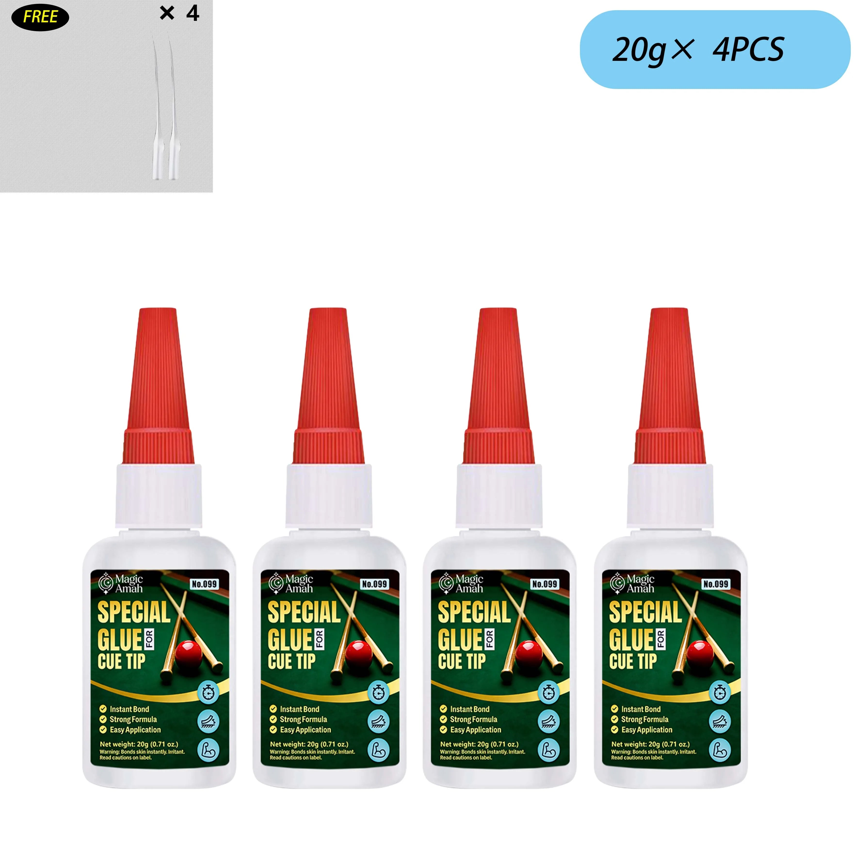 1-5 Pcs Professional Super Glue for Billiard Cue Tip | Fast Drying Waterproof | Strong Bond for Wood Plastic Metal Ceramic
