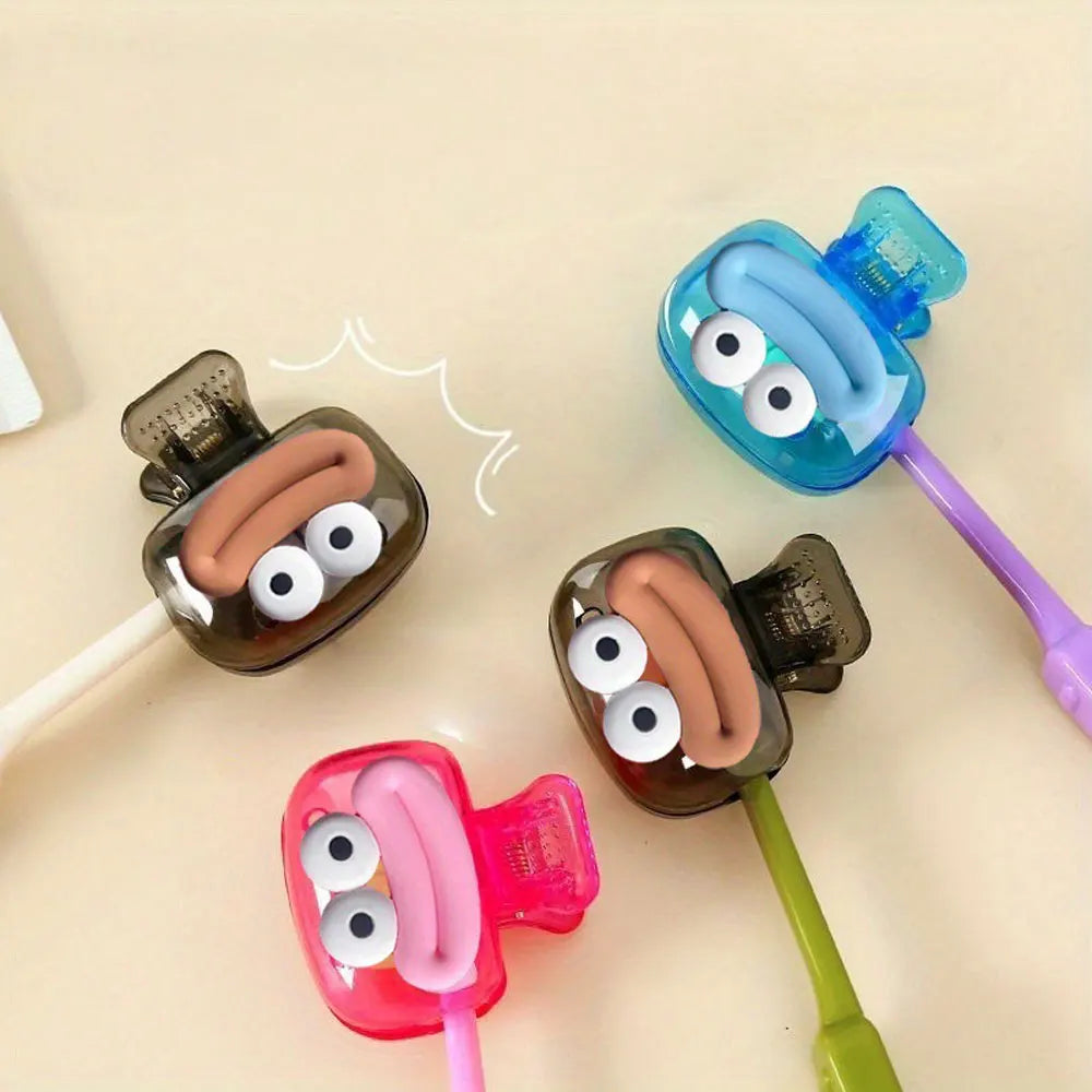 4pcs Household Toothbrush Storage Clip - Portable Travel Toothbrush Dust Protective Cap - Storage Box Portable Toothbrush Head P