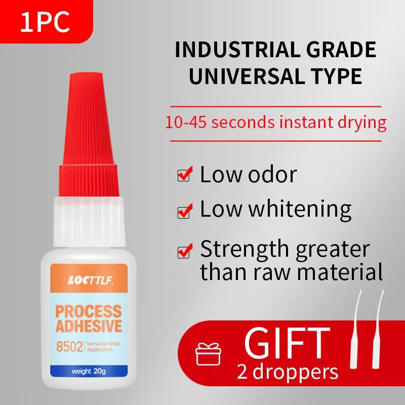 50g Refrigerator Repair Glue Fast Drying Strong Adhesive for Drawers Brackets  Seals Glass Doors Low Temp  Nozzle - Transparent