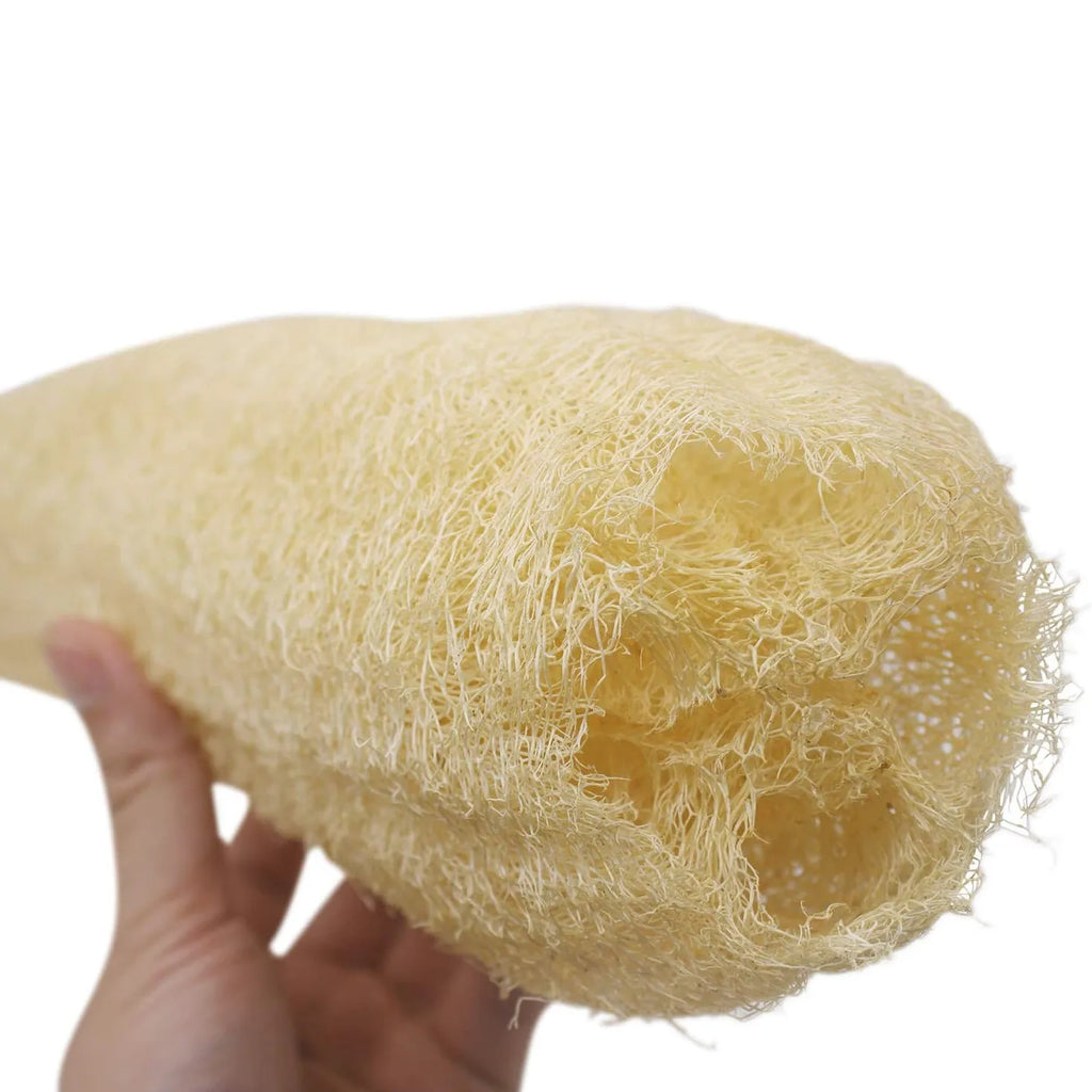 4pcs Full Loofah Natural Exfoliating Biodegradable Loofah Sponge Cellulose Brush Natural Shower Sponge For Kitchen Bathroom